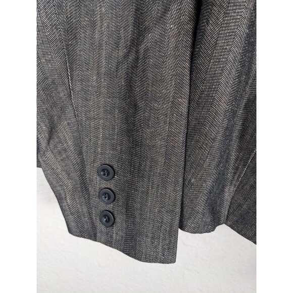Kenar Linen Blend Blazer Jacket Brown Size 2 - Picture 5 of 7